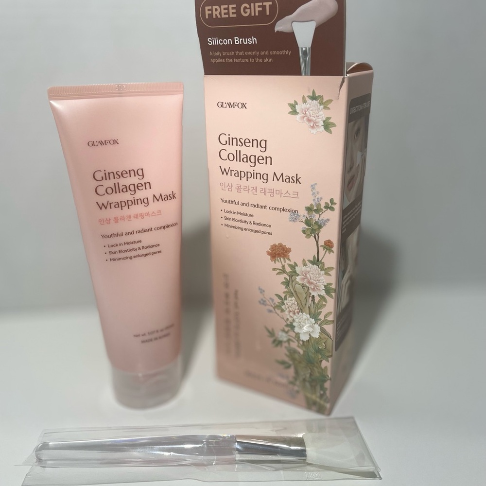Ginseng Collagen Wrapping Mask - Pink
